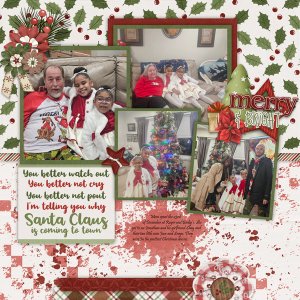 Fun With Four Templates 12 #2 with Christmas Cheer-Connie Prince