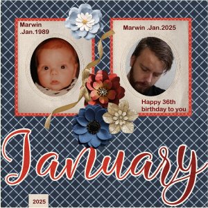 Jan.2025 Happy 36 th birthday Marwin