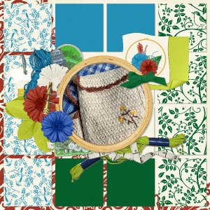 Embroidered handbag