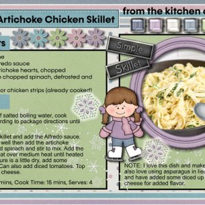 RECIPE Spinach Artichoke Chicken Skillet