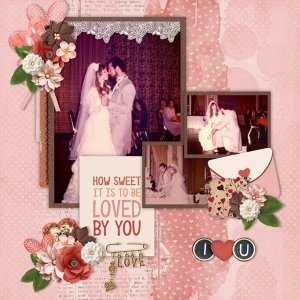 Painty Backgrounds Temp #4-Miss Fish with  Happy In  Love-GingerBread Ladie