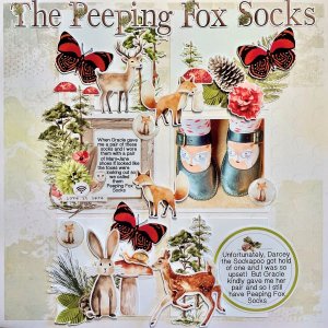 The Peeping Fox Socks