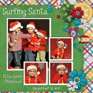 Surfing Santa