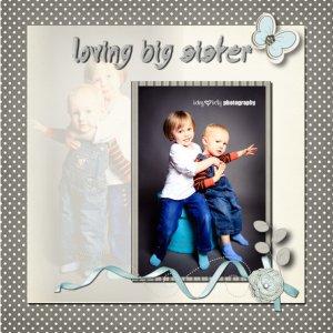 Tristan and his loving big sister
