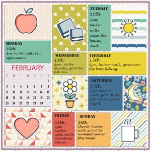 February Weekly Project Templates-Tinci