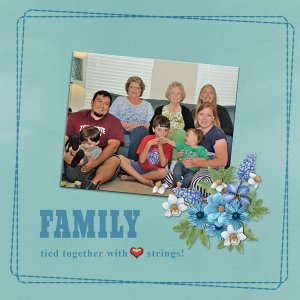 FAMILY tied together by heart strings