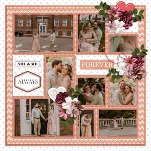 Lovely February Temp #4 with Lovely February Kit -Tinci