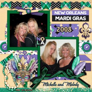 Michelle and I at Mardi Gras 2008