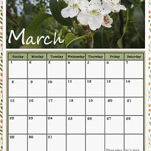 March 2026 Calendar Page