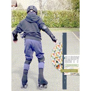 Happy, playing outside