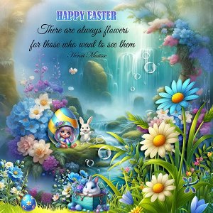 Bunnies Enjoy Easter