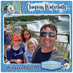 Jonathan and family at Niagara Falls 2022
