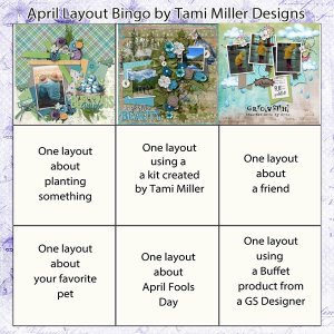 April Bingo Board