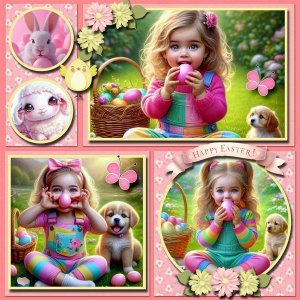 Adorable Easter Photos with Animals