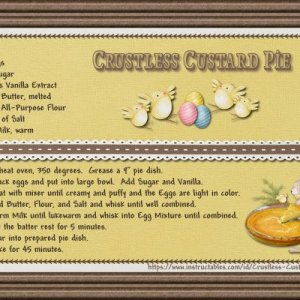 Crustless Custard Pie