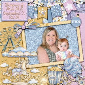 Dempsey and I on her 1st Birthday