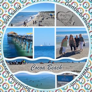 Cocoa Beach with sisters