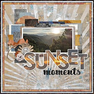 Lookout Mountain Sunset over Highway 6