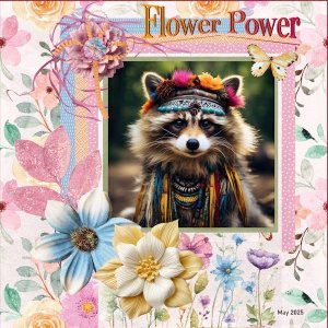-21-May 2025 Pinterest Challenge - Flower Power animal.jpg