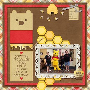 Winnie the Pooh in Christopher Robins Room at Epcot