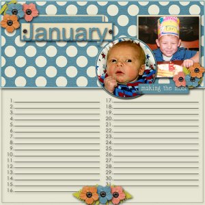 Calendar template