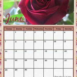 June 2026 Calendar Page