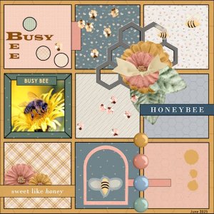 31e - June 2025 Template -3- Challenge - Busy Bee....jpg