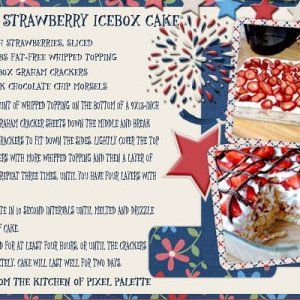 No-Bake Strawberry Ice Box Cake