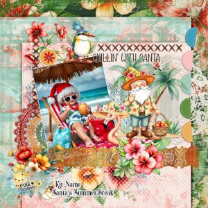 Santa's Summer Break By Cutie Pie Scraps
