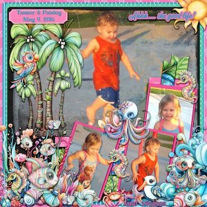 Tanner & Paisley at the Splash Pad