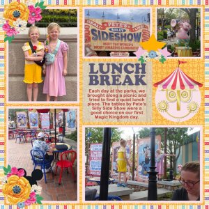 Lunch break at Disney