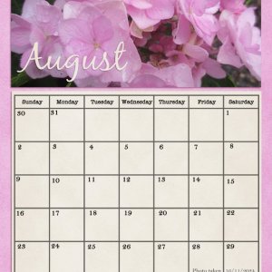 August calendar page 2026