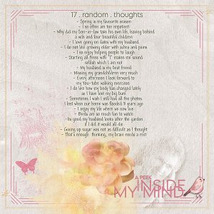 17 Random Thoughts