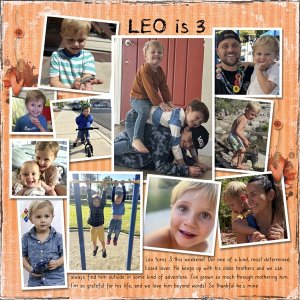 Leo is 3