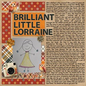 Brilliant Little Lorraine