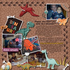 Pappa, why didn't you save me a Dinosaur