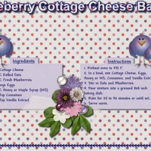 Blueberry Cottage Cheese Bake