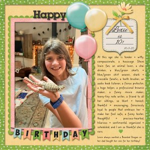 Lexie is 10