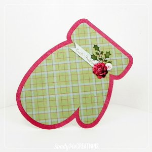 Plaid Mitten card