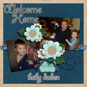 Welcome Home Baby Dallen