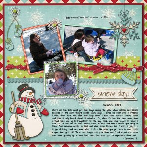 Snow Day-Dec. Mini Challenge