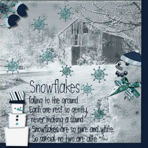 Snow flake flurry