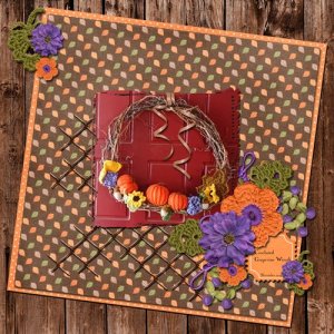 Crocheted Autumn Wreath