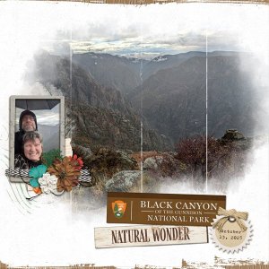 Black Canyon of the Gunnison in the rain