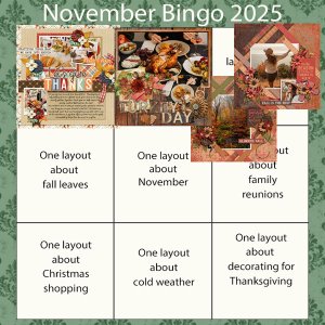 November Bingo Card