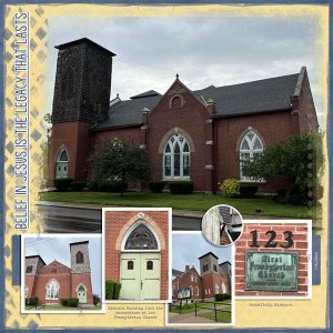 Scott's Grandfather laid the cornerstone at 1st Presbyterian Church Brookfield, MO (07.06.2022)