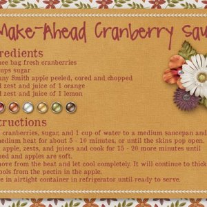 Make Ahead Cranberry Sauce