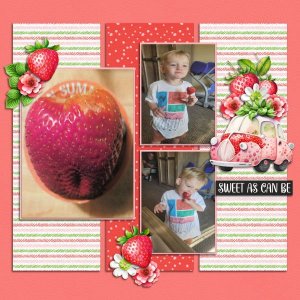 one big sweet strawberry