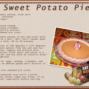 Sweet Potato Pie Recipe