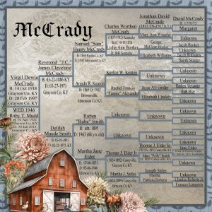 McCrady Family Chart